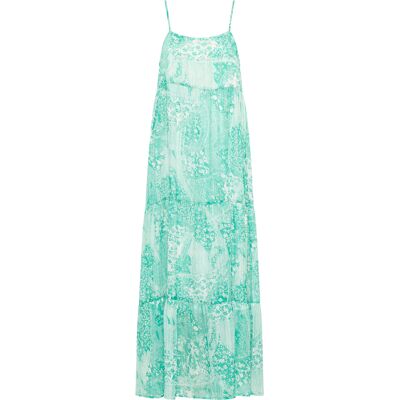 IZIA Maxikleid Damen Grün Weiss Grün M IZIA Maxikleid Damen Grün Weiss Grün M
