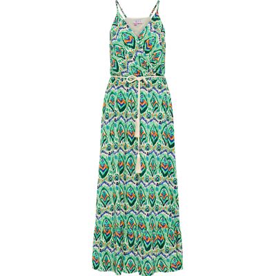 IZIA Maxikleid mit Allover-Print Damen Grün Mehrfarbig Grün M IZIA Maxikleid mit Allover-Print Damen Grün Mehrfarbig Grün M