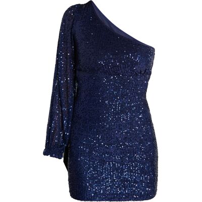 Faina One-Shoulder-Minikleid Damen Marine Marineblau XS Faina One-Shoulder-Minikleid Damen Marine Marineblau XS