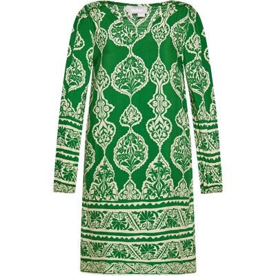 usha Kleid Damen grün Creme Grün M usha Kleid Damen grün Creme Grün M