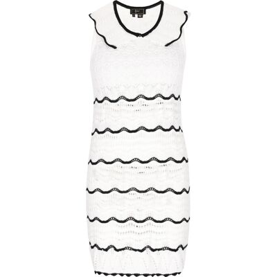 Faina Kleid Frauen cremefarben Wollweiß M Faina Kleid Frauen cremefarben Wollweiß M