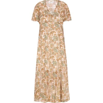 usha Kleid Frauen creme mehrfarbig Creme M usha Kleid Frauen creme mehrfarbig Creme M