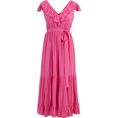 IZIA Maxikleid Damen Rosa Rosa M IZIA Maxikleid Damen Rosa Rosa M