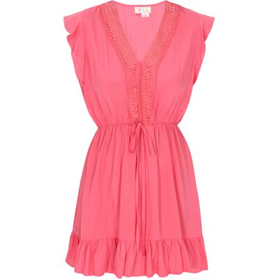 IZIA Kleid Frauen Koralle Koralle M IZIA Kleid Frauen Koralle Koralle M