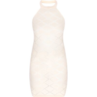 IZIA Kleid Frauen Creme Creme M IZIA Kleid Frauen Creme Creme M