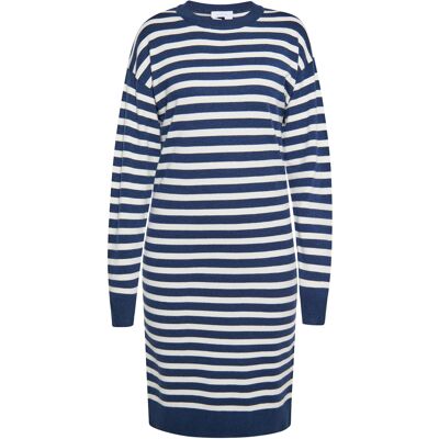 usha Kleid Damen marine weiss Marine L usha Kleid Damen marine weiss Marine L