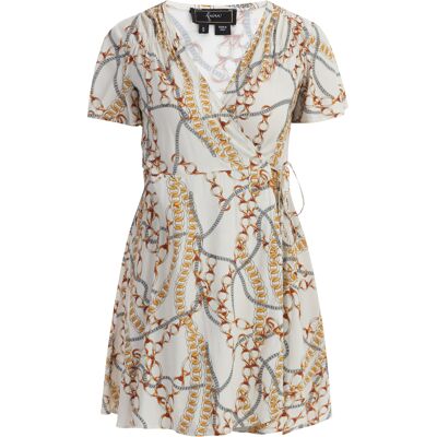 Faina Minikleid mit Allover-Print Damen weiss Weiß S Faina Minikleid mit Allover-Print Damen weiss Weiß S