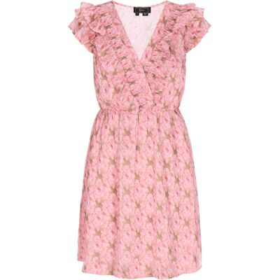 Faina Kleid Frauen rosa mehrfarbig Rose L Faina Kleid Frauen rosa mehrfarbig Rose L