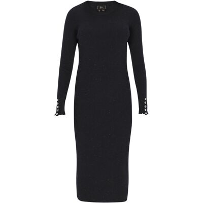 Faina Kleid Frauen Marine Marineblau M/L Faina Kleid Frauen Marine Marineblau M/L