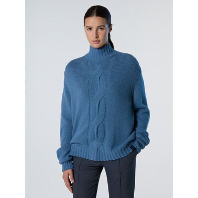 North Sails Pullover Stehkragen mit Maxi-Zopfstrick Blau 2XS North Sails Pullover Stehkragen mit Maxi-Zopfstrick Blau 2XS