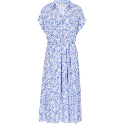 usha Kleid Frauen blau weiß Blau Weiss M usha Kleid Frauen blau weiß Blau Weiss M