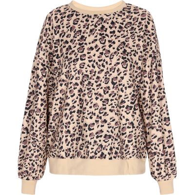 Faina Sweatshirt Frauen Leopard Tier M Faina Sweatshirt Frauen Leopard Tier M