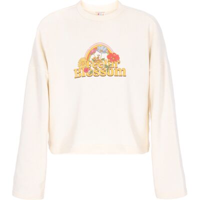 IZIA Sweatshirt Frauen Creme Creme S IZIA Sweatshirt Frauen Creme Creme S