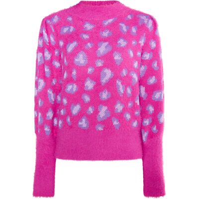 Faina Strickpullover Damen Rosa Mehrfarbig Mehrfarben M/L Faina Strickpullover Damen Rosa Mehrfarbig Mehrfarben M/L
