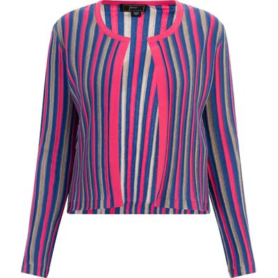 Faina Strickjacke Damen Rosa Mehrfarbig Mehrfarben XS Faina Strickjacke Damen Rosa Mehrfarbig Mehrfarben XS