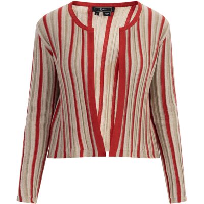 Faina Strickjacke Damen Rot Mehrfarbig Mehrfarben M Faina Strickjacke Damen Rot Mehrfarbig Mehrfarben M