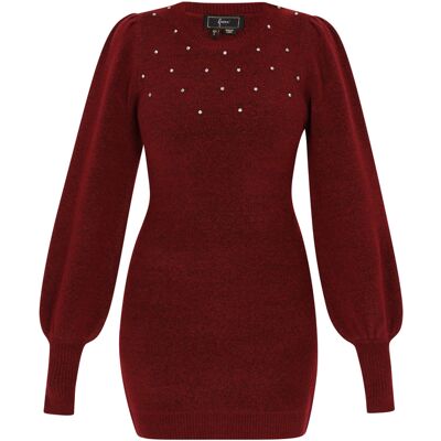 Faina Kleid Frauen Weinrot Rot-violett M/L Faina Kleid Frauen Weinrot Rot-violett M/L