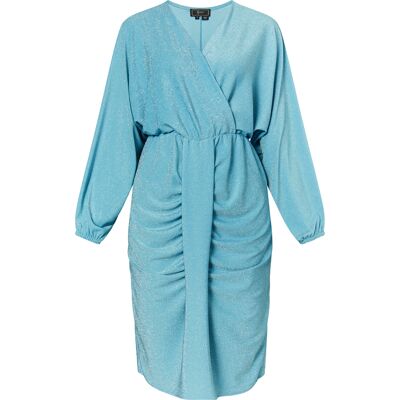 Faina Abendkleid mit Glanzgarn Damen Aqua Türkis M Faina Abendkleid mit Glanzgarn Damen Aqua Türkis M