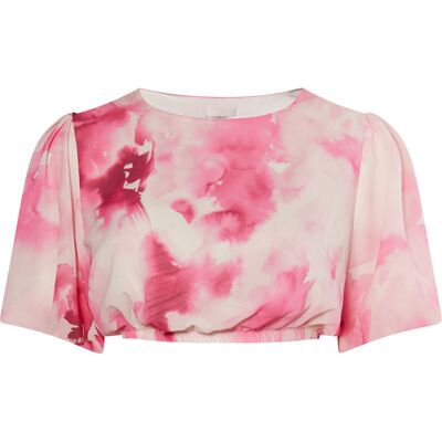 IZIA Bluse mit Batikmuster Damen Rosa Mehrfarbig Mehrfarben M IZIA Bluse mit Batikmuster Damen Rosa Mehrfarbig Mehrfarben M