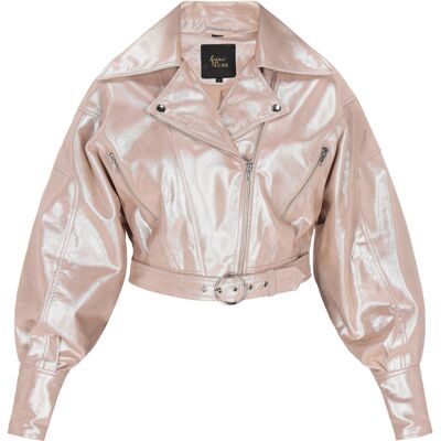 Faina Jacke Frauen beige silber Beige S Faina Jacke Frauen beige silber Beige S