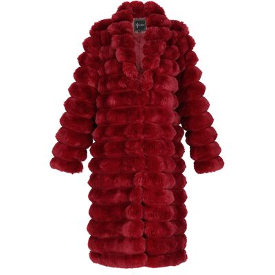 Faina Mantel Frauen Weinrot Rot/Violett XS Faina Mantel Frauen Weinrot Rot/Violett XS