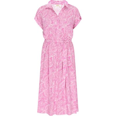 usha Kleid Frauen rosa weiß Rosa und Weiß XL usha Kleid Frauen rosa weiß Rosa und Weiß XL