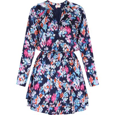IZIA Kleid Damen Blau Mehrfarbig Mehrfarben M IZIA Kleid Damen Blau Mehrfarbig Mehrfarben M