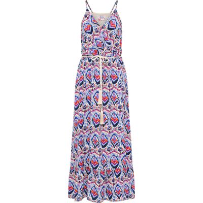 IZIA Maxikleid mit Allover-Print Damen Blau Mehrfarbig Mehrfarben M IZIA Maxikleid mit Allover-Print Damen Blau Mehrfarbig Mehrfarben M
