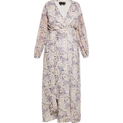 Faina Kleid Damen weiße flieder Weiße Rose XL Faina Kleid Damen weiße flieder Weiße Rose XL
