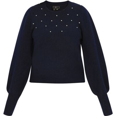 Faina Pullover Frauen Marine Marine XS/S Faina Pullover Frauen Marine Marine XS/S