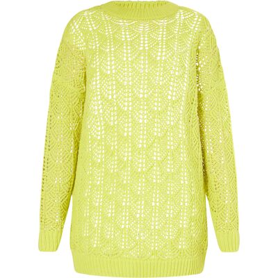 IZIA Strickpullover Damen Limette Limettengrün XS IZIA Strickpullover Damen Limette Limettengrün XS