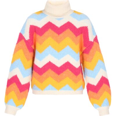 IZIA Pullover Frauen cremeweiß mehrfarbig Mehrfarben XS/S IZIA Pullover Frauen cremeweiß mehrfarbig Mehrfarben XS/S