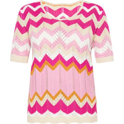 FELIPA Pullover Frauen rosa mehrfarbig Mehrfarben XL FELIPA Pullover Frauen rosa mehrfarbig Mehrfarben XL