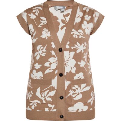 usha Pullunder Damen taupe/wollweiß Braun M usha Pullunder Damen taupe/wollweiß Braun M