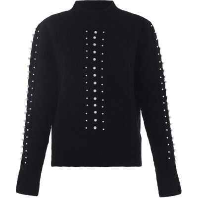 Faina Strickpullover Damen schwarz Schwarz XS/S Faina Strickpullover Damen schwarz Schwarz XS/S