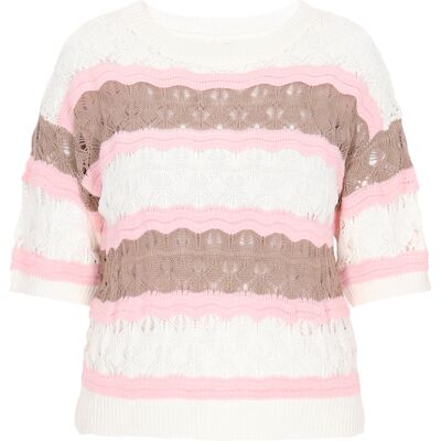 usha Pullover Frauen braunen Streifen Braun L usha Pullover Frauen braunen Streifen Braun L