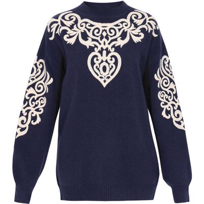 usha Pullover Frauen Marine Marine M/L usha Pullover Frauen Marine Marine M/L