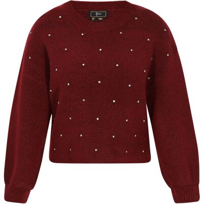 Faina Pullover Frauen Weinrot Rot-violett XS/S Faina Pullover Frauen Weinrot Rot-violett XS/S