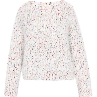 IZIA Pullover Frauen cremeweiß mehrfarbig Mehrfarben M/L IZIA Pullover Frauen cremeweiß mehrfarbig Mehrfarben M/L