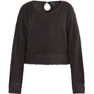 Faina Strickpullover Damen dunkelbraun Dunkelbraun S Faina Strickpullover Damen dunkelbraun Dunkelbraun S