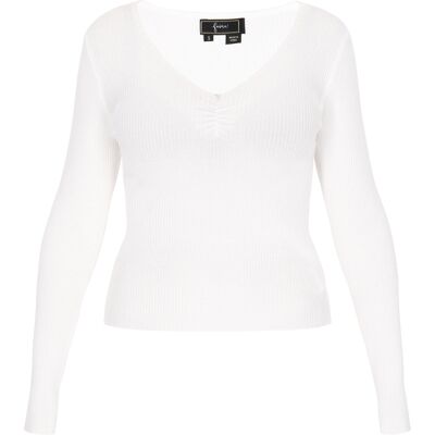 Faina Pullover Frauen cremefarben Cremefarben XL Faina Pullover Frauen cremefarben Cremefarben XL