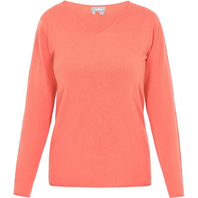 usha Pullover Frauen Aprikose Pfirsich L usha Pullover Frauen Aprikose Pfirsich L