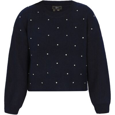 Faina Pullover Frauen Marine Marine XS/S Faina Pullover Frauen Marine Marine XS/S