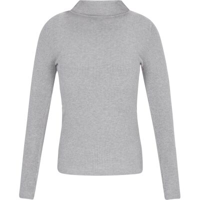 Mymo Pullover Frauen HellGrauMelange Hellgrau XL Mymo Pullover Frauen HellGrauMelange Hellgrau XL