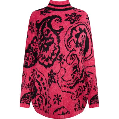 usha Poncho-Pullover Damen verrotten Rot M usha Poncho-Pullover Damen verrotten Rot M