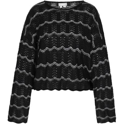 usha Pullover Frauen schwarz/offwhite Schwarz und gebrochenes Weiß XS/S usha Pullover Frauen schwarz/offwhite Schwarz und gebrochenes Weiß XS/S