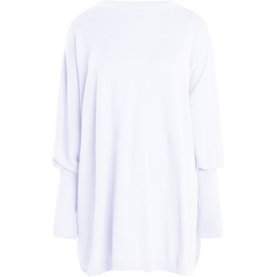 usha Strickpullover Damen weiss Weiß L usha Strickpullover Damen weiss Weiß L