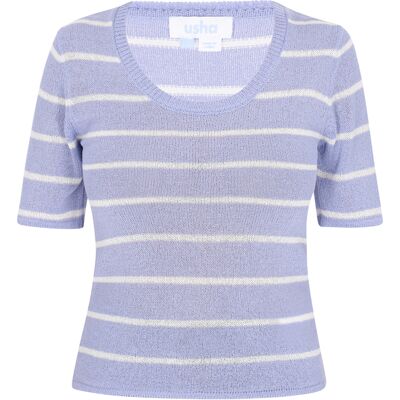 usha Pullover Frauen hellblau cremeweiß Hellblau XL usha Pullover Frauen hellblau cremeweiß Hellblau XL