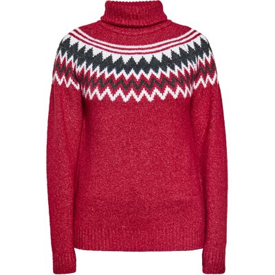 usha Strickpullover Damen Dunkelrot Mehrfarbig Dunkelrot M usha Strickpullover Damen Dunkelrot Mehrfarbig Dunkelrot M