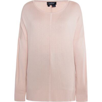 usha Strickpullover Damen rosa Rose L usha Strickpullover Damen rosa Rose L